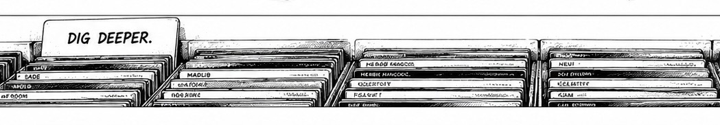 Dig deeper — crates of records
